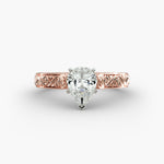 Load image into Gallery viewer, Pear Lab-Grown Diamond Designer Ring – Artistic Band | IGI Certified | 10K/14K/18K Gold
