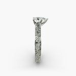Load image into Gallery viewer, Pear Lab-Grown Diamond Designer Ring – Artistic Band | IGI Certified | 10K/14K/18K Gold
