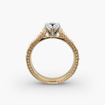 Load image into Gallery viewer, Pear Lab-Grown Diamond Designer Ring – Artistic Band | IGI Certified | 10K/14K/18K Gold
