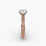 Load image into Gallery viewer, Princess Lab-Grown Diamond Designer Ring – Artistic Band | IGI Certified | 10K/14K/18K Gold

