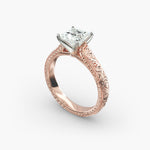 Load image into Gallery viewer, Princess Lab-Grown Diamond Designer Ring – Artistic Band | IGI Certified | 10K/14K/18K Gold
