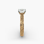 Load image into Gallery viewer, Princess Lab-Grown Diamond Designer Ring – Artistic Band | IGI Certified | 10K/14K/18K Gold
