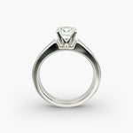 Load image into Gallery viewer, Cushion Lab-Grown Diamond Bold Classic Band Ring – Timeless Luxury | IGI Certified | 10K/14K/18K Gold
