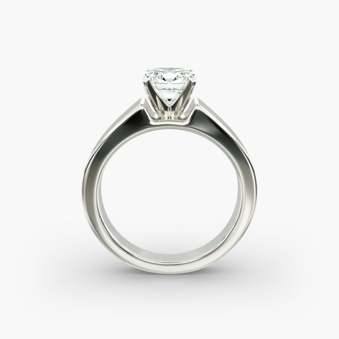 Cushion Lab-Grown Diamond Bold Classic Band Ring – Timeless Luxury | IGI Certified | 10K/14K/18K Gold