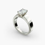 Load image into Gallery viewer, Emerald Lab-Grown Diamond Bold Classic Band Ring – Modern Elegance | IGI Certified | 10K/14K/18K Gold
