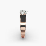Load image into Gallery viewer, Heart Lab-Grown Diamond Bold Classic Band Ring – Romantic Designer Style | IGI Certified | 10K/14K/18K Gold
