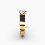 Load image into Gallery viewer, Heart Lab-Grown Diamond Bold Classic Band Ring – Romantic Designer Style | IGI Certified | 10K/14K/18K Gold

