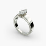 Load image into Gallery viewer, Marquise Lab-Grown Diamond Bold Classic Band Ring – Unique Elegance | IGI Certified | 10K/14K/18K Gold
