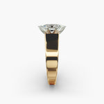 Load image into Gallery viewer, Marquise Lab-Grown Diamond Bold Classic Band Ring – Unique Elegance | IGI Certified | 10K/14K/18K Gold
