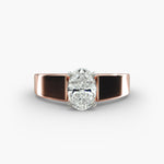 Load image into Gallery viewer, Oval Lab-Grown Diamond Bold Classic Band Ring – Timeless Designer Style | IGI Certified | 10K/14K/18K Gold
