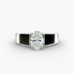 Load image into Gallery viewer, Oval Lab-Grown Diamond Bold Classic Band Ring – Timeless Designer Style | IGI Certified | 10K/14K/18K Gold
