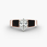 Load image into Gallery viewer, Pear Lab-Grown Diamond Bold Classic Band Ring – Elegant Designer Look | IGI Certified | 10K/14K/18K Gold

