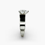 Load image into Gallery viewer, Pear Lab-Grown Diamond Bold Classic Band Ring – Elegant Designer Look | IGI Certified | 10K/14K/18K Gold
