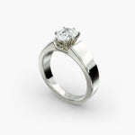 Load image into Gallery viewer, Pear Lab-Grown Diamond Bold Classic Band Ring – Elegant Designer Look | IGI Certified | 10K/14K/18K Gold

