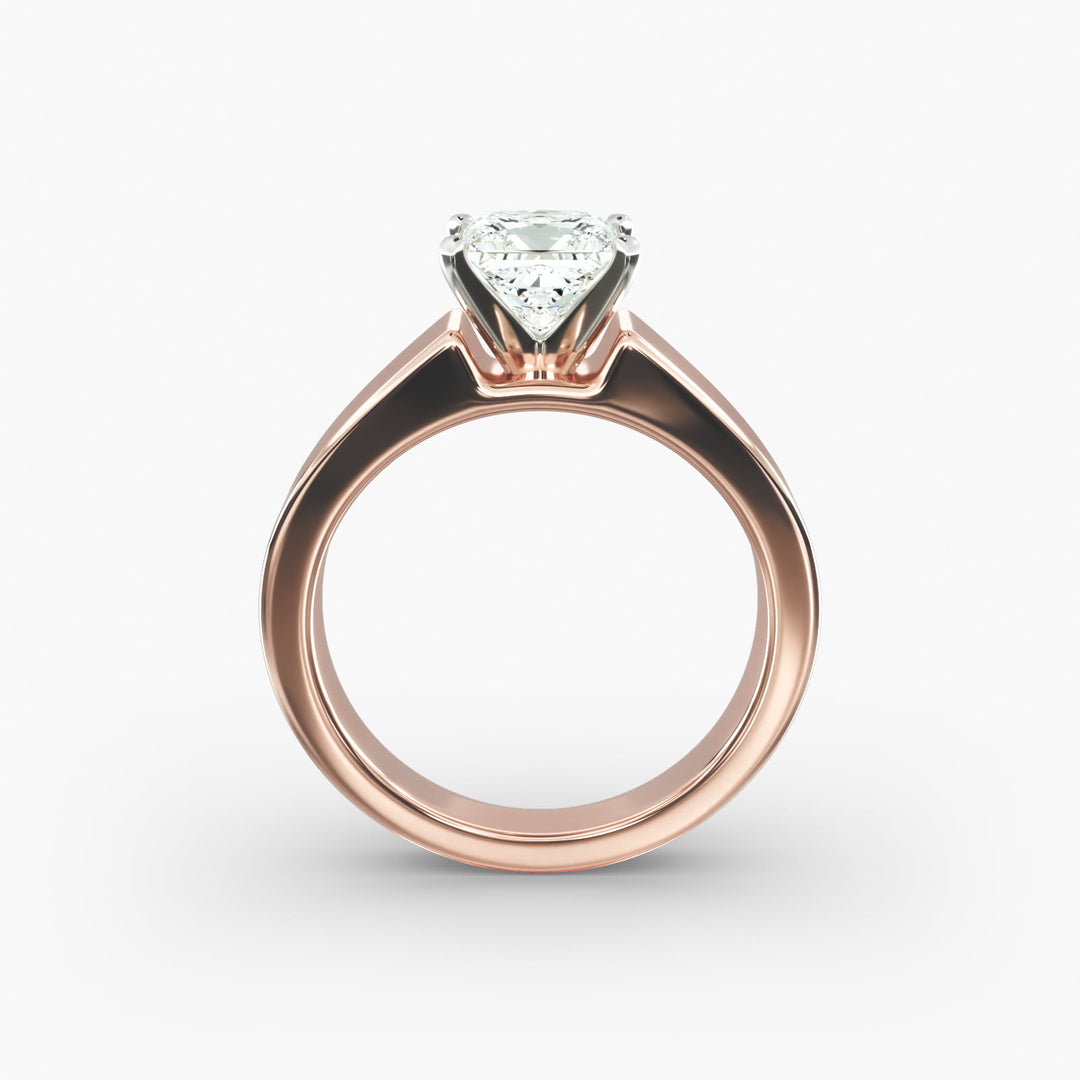 Princess Lab-Grown Diamond Bold Classic Band Ring – Modern Royal Style | IGI Certified | 10K/14K/18K Gold