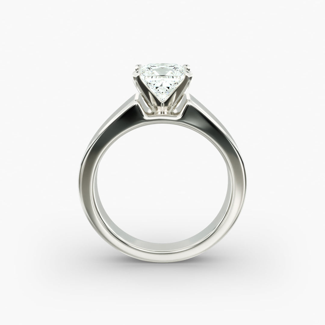 Princess Lab-Grown Diamond Bold Classic Band Ring – Modern Royal Style | IGI Certified | 10K/14K/18K Gold