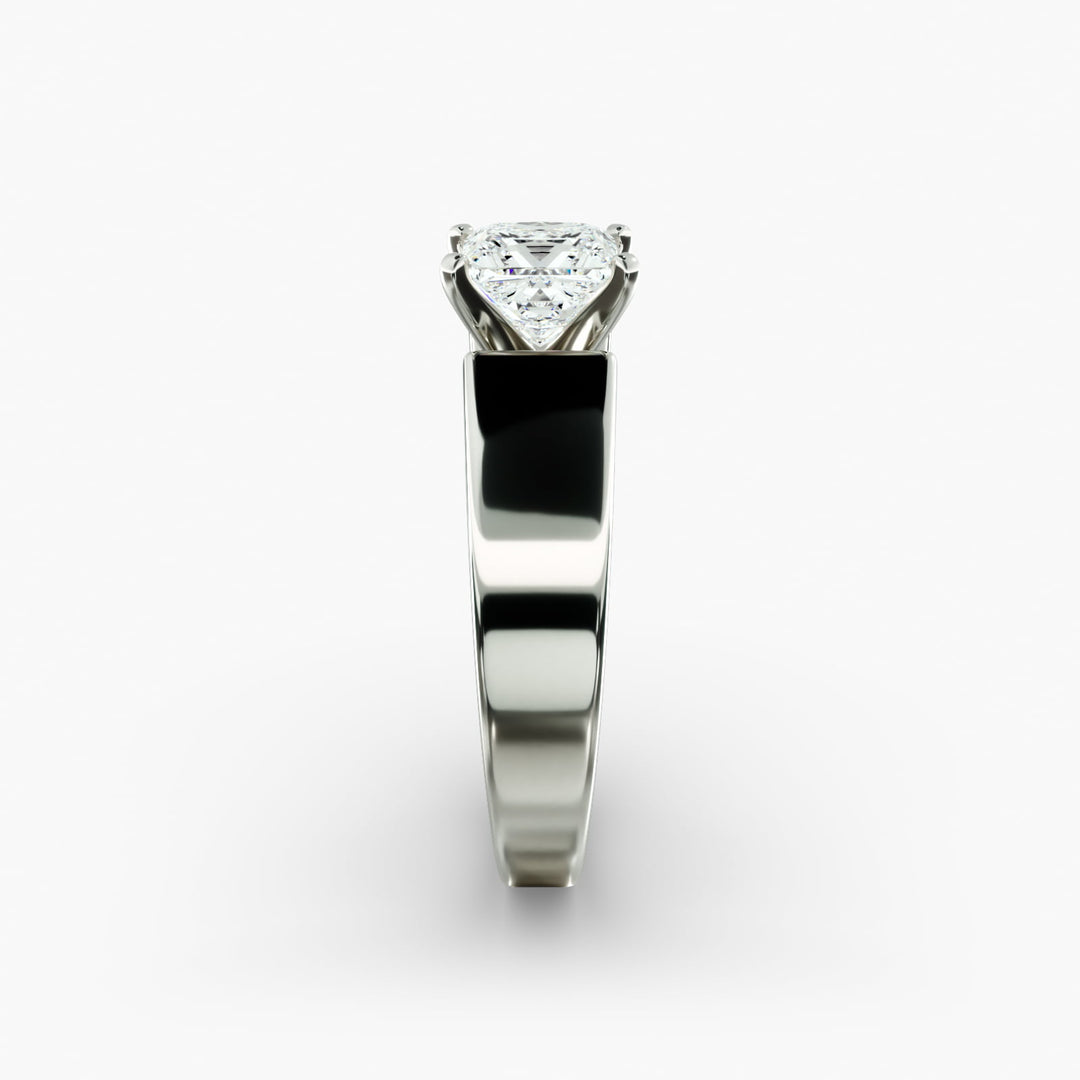 Princess Lab-Grown Diamond Bold Classic Band Ring – Modern Royal Style | IGI Certified | 10K/14K/18K Gold