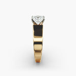 Load image into Gallery viewer, Princess Lab-Grown Diamond Bold Classic Band Ring – Modern Royal Style | IGI Certified | 10K/14K/18K Gold

