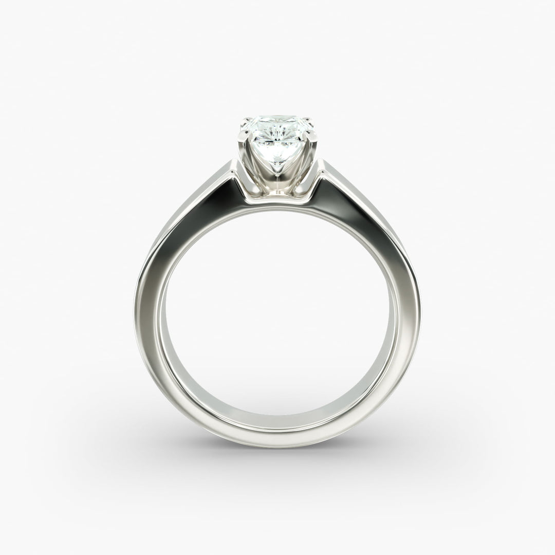 Radiant Cut Bold Band Lab-Grown Diamond Ring | 0.50–5.00 Carat | IGI Certified | Yellow, White, Rose Gold