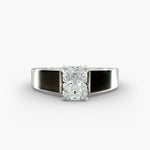 Load image into Gallery viewer, Radiant Cut Bold Band Lab-Grown Diamond Ring | 0.50–5.00 Carat | IGI Certified | Yellow, White, Rose Gold
