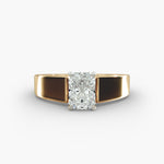 Load image into Gallery viewer, Radiant Cut Bold Band Lab-Grown Diamond Ring | 0.50–5.00 Carat | IGI Certified | Yellow, White, Rose Gold
