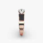 Load image into Gallery viewer, Round Brilliant Lab-Grown Diamond Bold Classic Band Ring – Iconic Elegance | IGI Certified | 10K/14K/18K Gold
