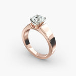 Load image into Gallery viewer, Round Brilliant Lab-Grown Diamond Bold Classic Band Ring – Iconic Elegance | IGI Certified | 10K/14K/18K Gold
