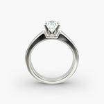 Load image into Gallery viewer, Round Brilliant Lab-Grown Diamond Bold Classic Band Ring – Iconic Elegance | IGI Certified | 10K/14K/18K Gold
