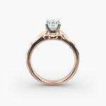 Load image into Gallery viewer, Emerald Lab-Grown Diamond Four-Prong Engagement Ring | Classic Solitaire | IGI Certified | 10K/14K/18K Gold
