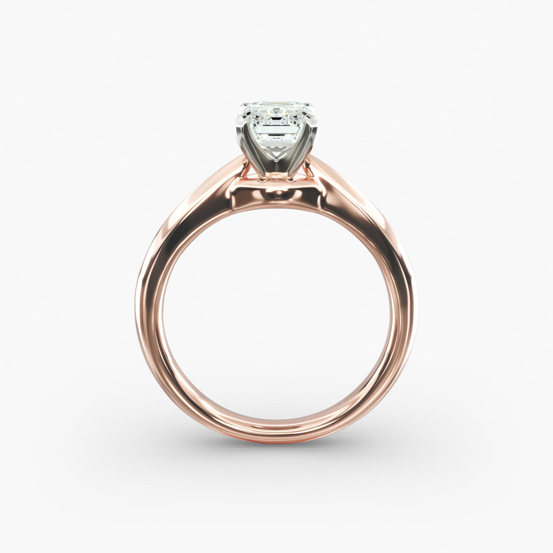 Emerald Lab-Grown Diamond Four-Prong Engagement Ring | Classic Solitaire | IGI Certified | 10K/14K/18K Gold
