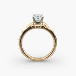 Load image into Gallery viewer, Emerald Lab-Grown Diamond Four-Prong Engagement Ring | Classic Solitaire | IGI Certified | 10K/14K/18K Gold
