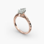 Load image into Gallery viewer, Marquise Lab-Grown Diamond Six-Prong Engagement Ring | Classic Solitaire | IGI Certified | 10K/14K/18K Gold
