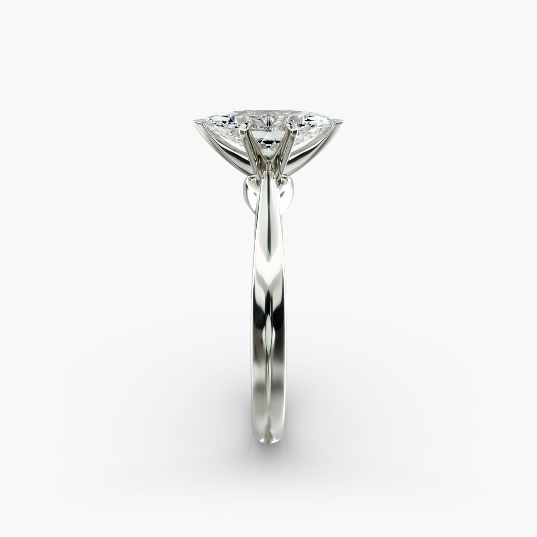 Marquise Lab-Grown Diamond Six-Prong Engagement Ring | Classic Solitaire | IGI Certified | 10K/14K/18K Gold