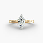 Load image into Gallery viewer, Marquise Lab-Grown Diamond Six-Prong Engagement Ring | Classic Solitaire | IGI Certified | 10K/14K/18K Gold
