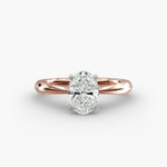Load image into Gallery viewer, Oval Lab-Grown Diamond Four-Prong Engagement Ring | Classic Solitaire | IGI Certified | 10K/14K/18K Gold
