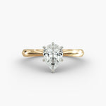 Load image into Gallery viewer, Pear-Shaped Lab-Grown Diamond Engagement Ring | Secure Six-Prong Solitaire | IGI Certified | 10K/14K/18K Gold
