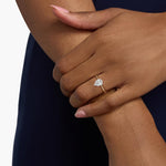 Load image into Gallery viewer, Pear-Shaped Lab-Grown Diamond Engagement Ring | Secure Six-Prong Solitaire | IGI Certified | 10K/14K/18K Gold
