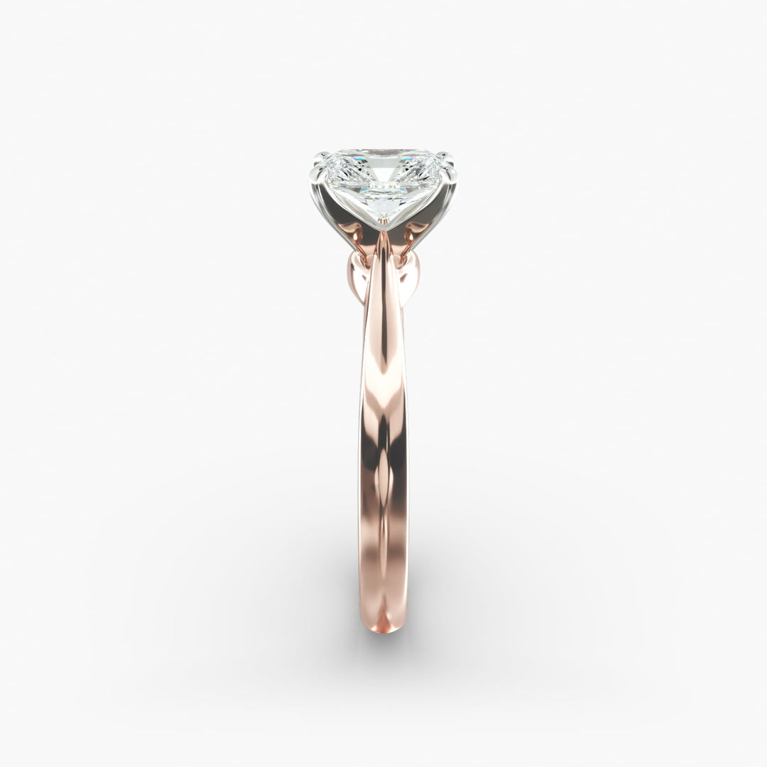 Classic Four-Prong Radiant Lab-Grown Diamond Engagement Ring | IGI Certified | 0.50–5.00 Ct | 10K/14K/18K Gold