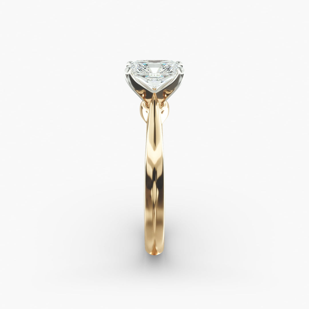 Classic Four-Prong Radiant Lab-Grown Diamond Engagement Ring | IGI Certified | 0.50–5.00 Ct | 10K/14K/18K Gold