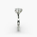 Load image into Gallery viewer, Twisted Band Cushion Lab-Grown Diamond Engagement Ring | Four-Prong Design | IGI Certified | 10K/14K/18K Gold
