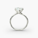 Load image into Gallery viewer, Emerald Lab-Grown Diamond Twisted Four-Prong Engagement Ring | Modern Solitaire | IGI Certified | 10K/14K/18K Gold
