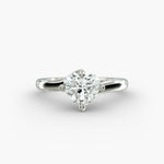 Load image into Gallery viewer, Heart Lab-Grown Diamond Twisted Engagement Ring | Romantic Solitaire Design | IGI Certified | 10K/14K/18K Gold

