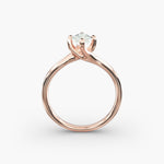 Load image into Gallery viewer, Marquise Lab-Grown Diamond Twisted Engagement Ring | Unique Solitaire Design | IGI Certified | 10K/14K/18K Gold
