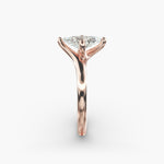 Load image into Gallery viewer, Marquise Lab-Grown Diamond Twisted Engagement Ring | Unique Solitaire Design | IGI Certified | 10K/14K/18K Gold
