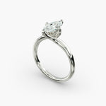 Load image into Gallery viewer, Marquise Lab-Grown Diamond Twisted Engagement Ring | Unique Solitaire Design | IGI Certified | 10K/14K/18K Gold
