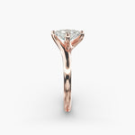 Load image into Gallery viewer, Oval Lab-Grown Diamond Twisted Engagement Ring | Elegant Solitaire Design | IGI Certified | 10K/14K/18K Gold
