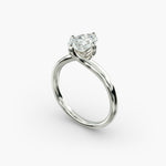 Load image into Gallery viewer, Oval Lab-Grown Diamond Twisted Engagement Ring | Elegant Solitaire Design | IGI Certified | 10K/14K/18K Gold
