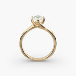 Load image into Gallery viewer, Oval Lab-Grown Diamond Twisted Engagement Ring | Elegant Solitaire Design | IGI Certified | 10K/14K/18K Gold
