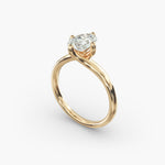 Load image into Gallery viewer, Oval Lab-Grown Diamond Twisted Engagement Ring | Elegant Solitaire Design | IGI Certified | 10K/14K/18K Gold
