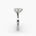Load image into Gallery viewer, Pear-Shaped Lab-Grown Diamond Engagement Ring | Twisted Band Four-Prong | IGI Certified | 10K/14K/18K Gold

